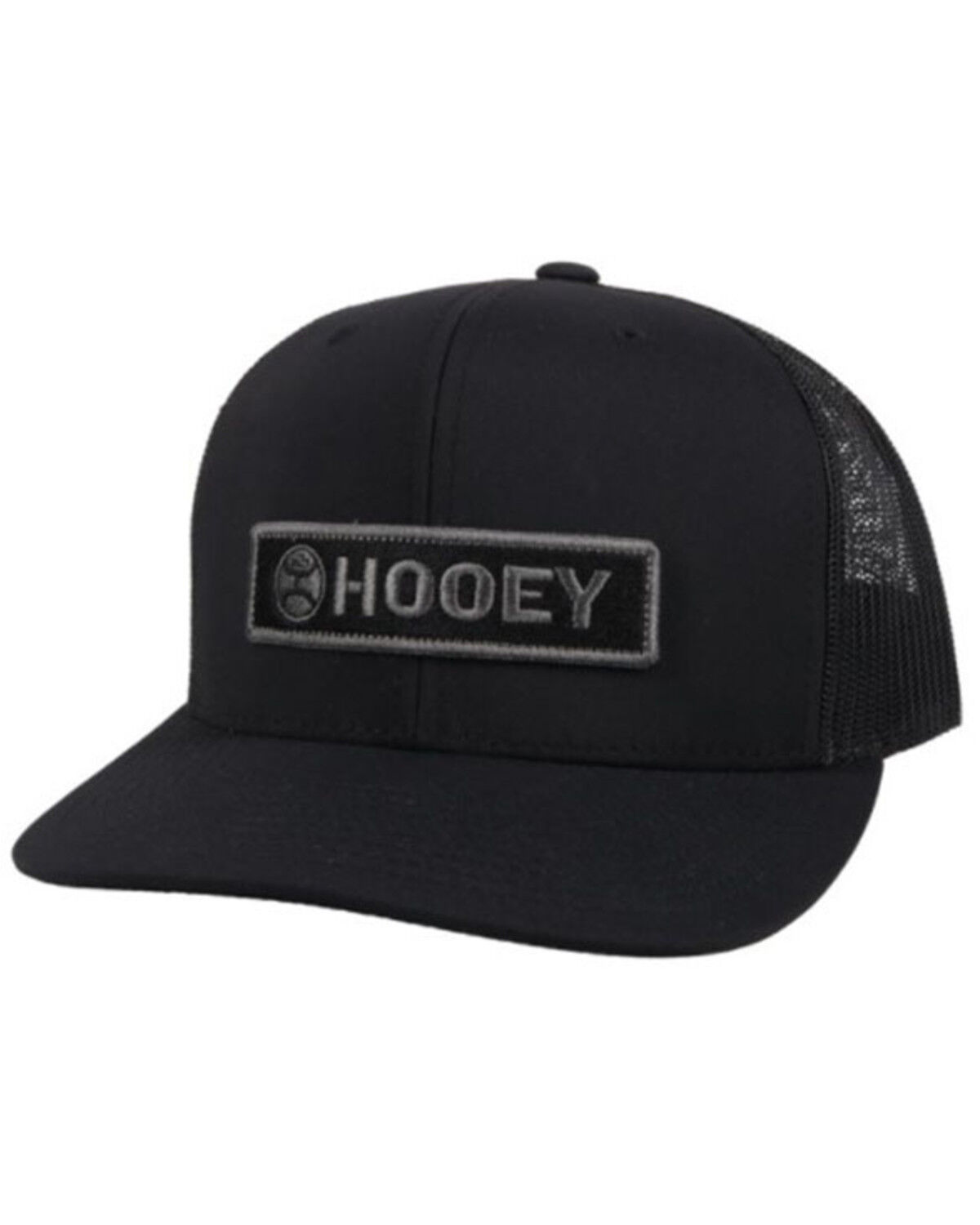 Image #1 - Hooey Men's Lock-Up Trucker Cap, Black, hi-res