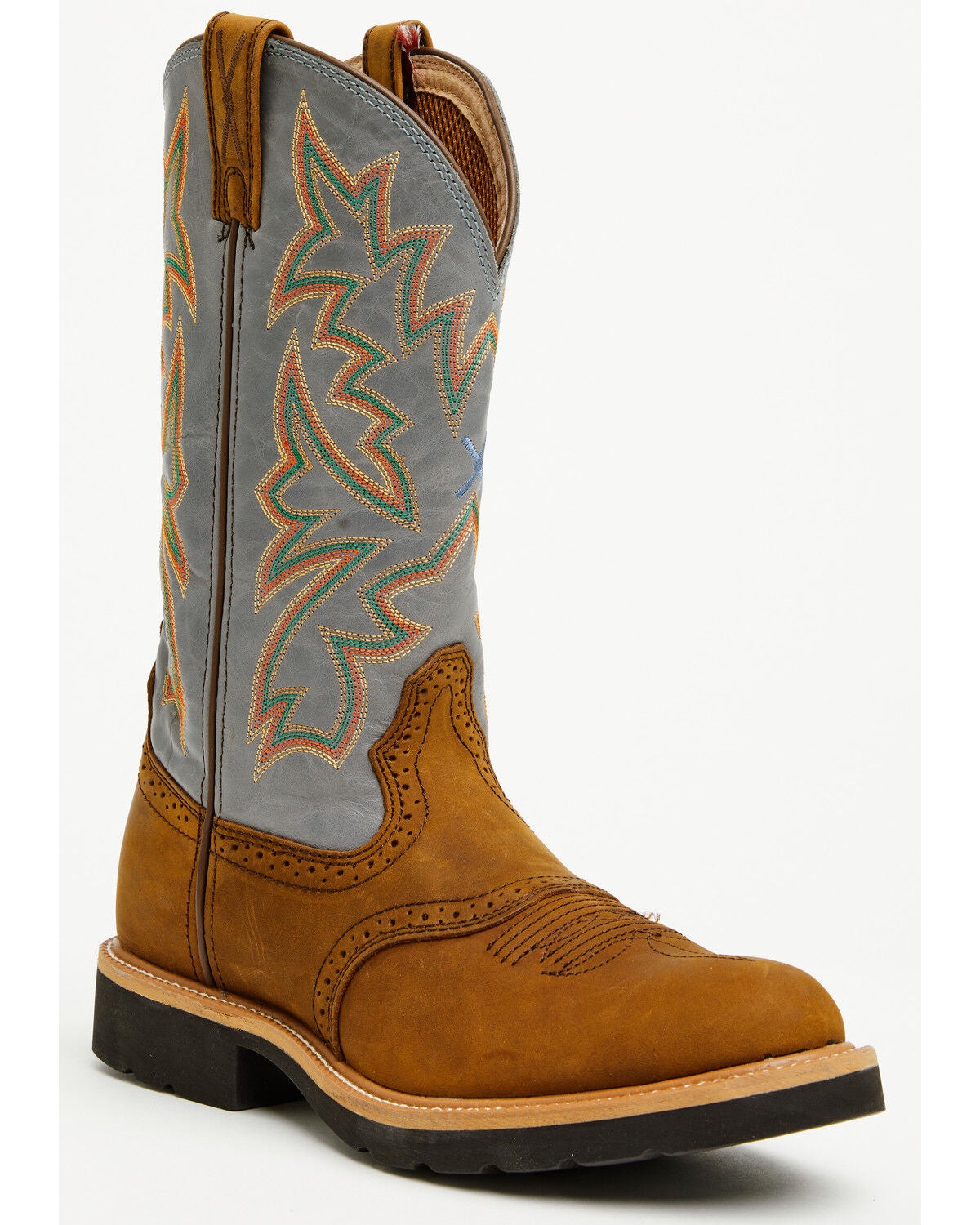 Image #1 - Twisted X Men's Cowboy Pull-On Work Boots - Soft Toe, Distressed, hi-res