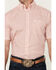 Image #3 - Wrangler Men's Classic Medallion Print Short Sleeve Button-Down Western Shirt, Orange, hi-res