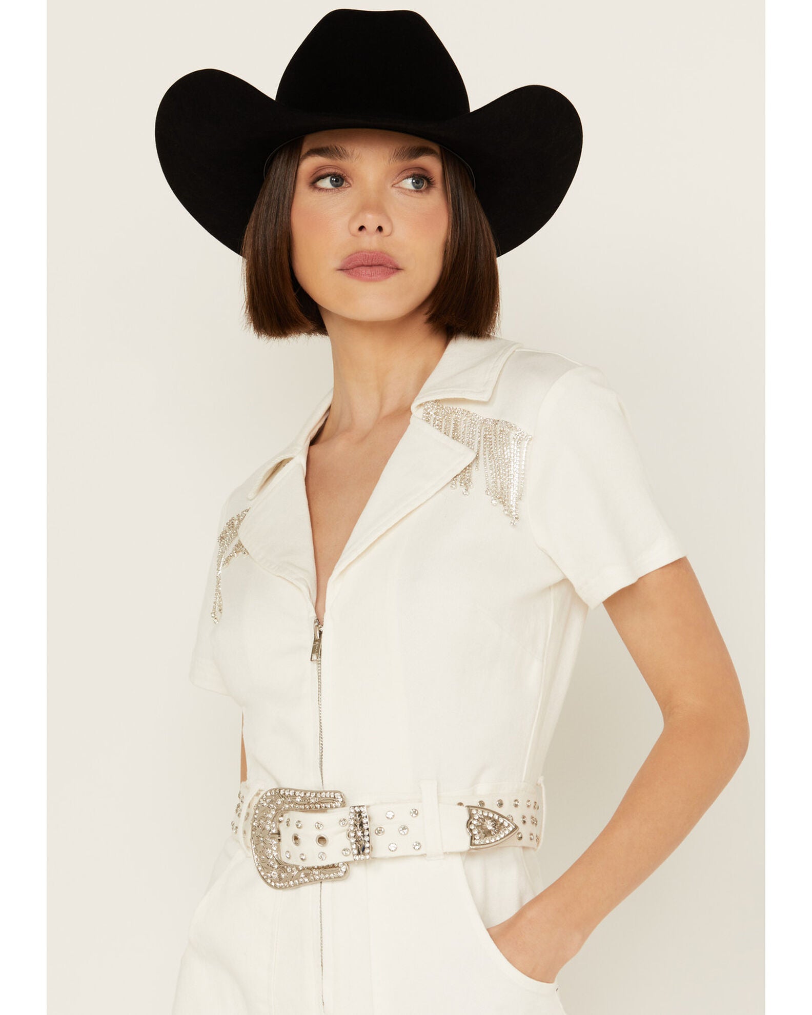 Product Name: Show Me Your Mumu Women's Rhinestone Romper