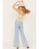 Wrangler Women's Light Wash Destructed Loose Flare Jeans, Blue, hi-res