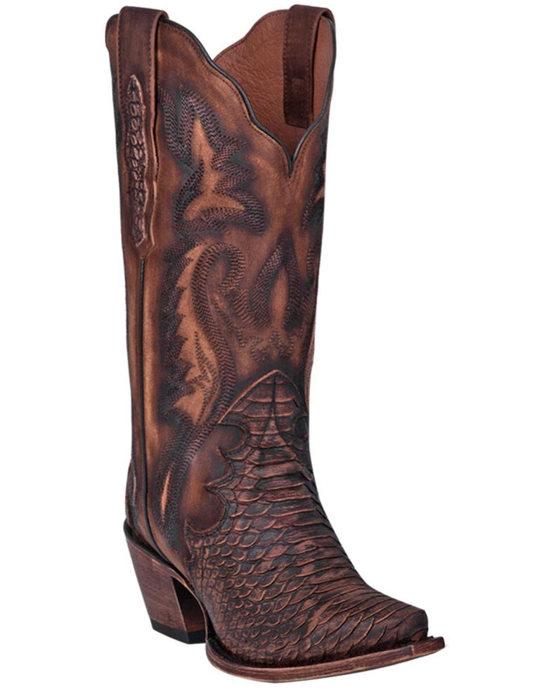 Dan Post Women's Lauryn Western Boots - Snip Toe, Brown, hi-res