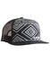 Image #1 - Ariat Kids' Southwestern Print Ball Cap, Black, hi-res