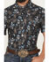Image #3 - Rock & Roll Denim Men's TEK Skull Print Short Sleeve Snap Western Shirt, Charcoal, hi-res
