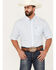 Image #1 - Wrangler Men's Classic Plaid Print Short Sleeve Button-Down Western Shirt - Big, White, hi-res