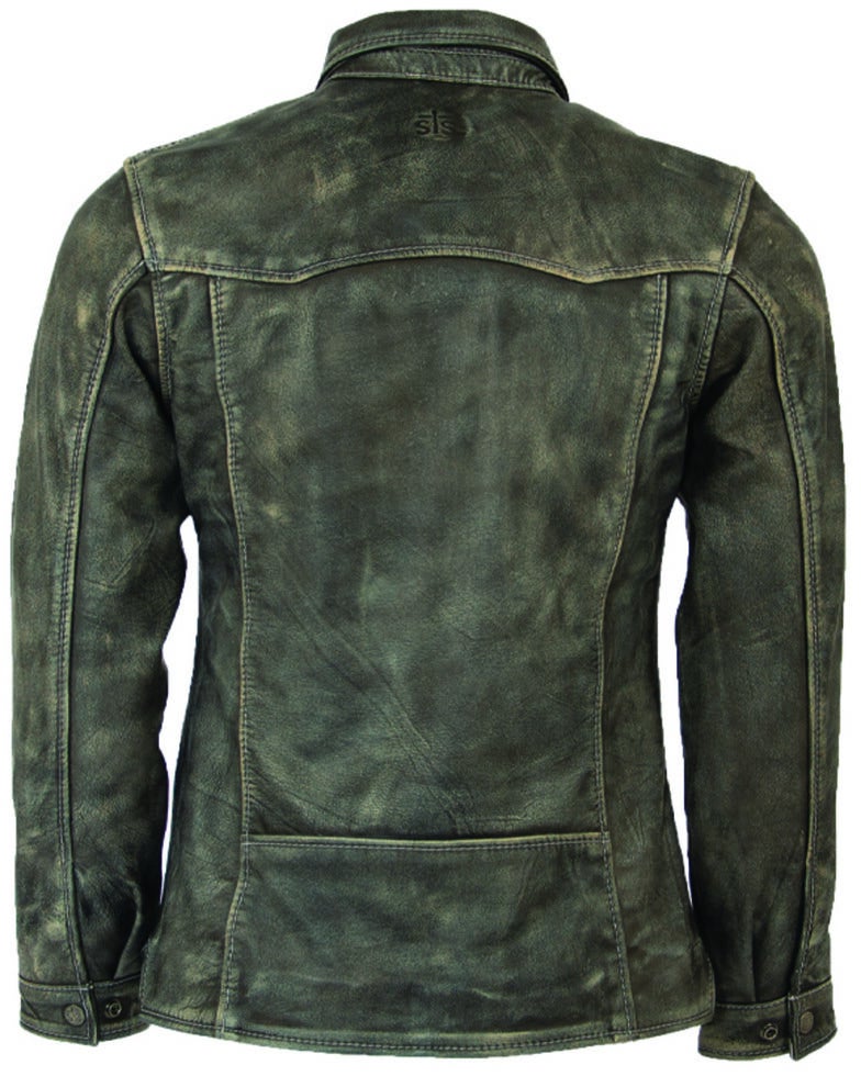 STS Ranchwear Men's Grey The Ranch Hand Leather Jacket Sheplers