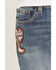 Image #2 - Shyanne Girls' Cass Patchwork Mid Rise Bootcut Stretch Denim Jeans, Medium Wash, hi-res