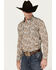 Image #2 - Cody James Men's Gold Dust Paisley Print Long Sleeve Pearl Snap Western Shirt - Tall , White, hi-res