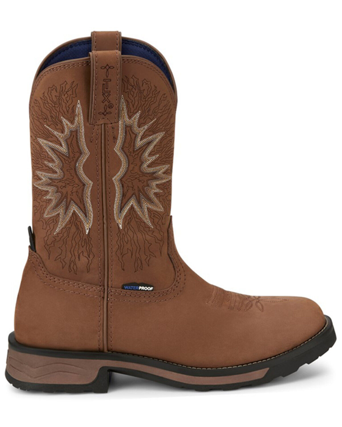 Image #2 - Tony Lama Men's Boom Saddle Cowhide Pull-On  Western Work Boots - Soft Toe, Tan, hi-res