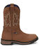 Image #2 - Tony Lama Men's Boom Saddle Cowhide Pull-On  Western Work Boots - Soft Toe, Tan, hi-res