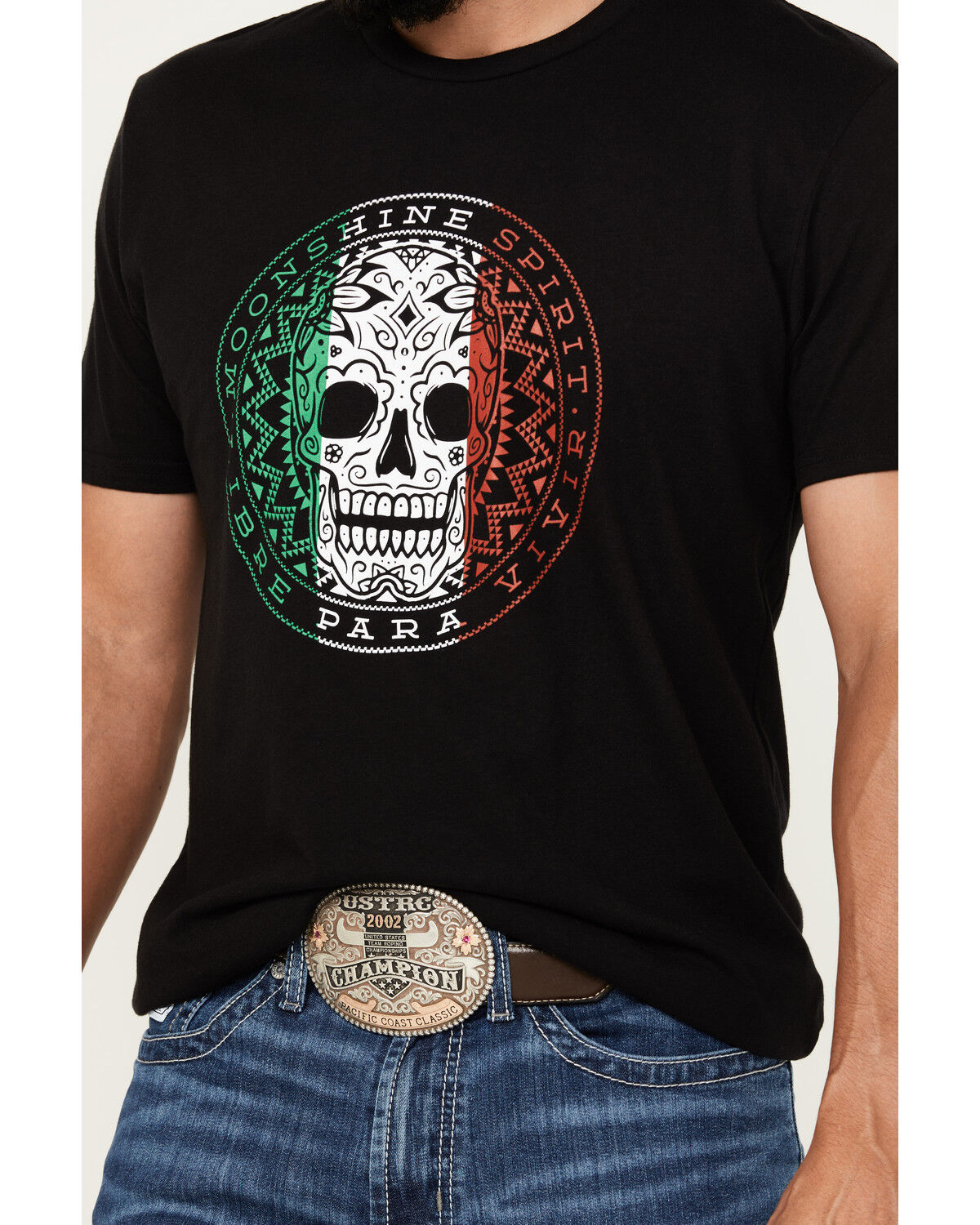 Image #3 - Moonshine Spirit Men's Libre Short Sleeve Graphic T-Shirt, Black, hi-res