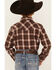 Image #4 - Cody James Boys' Traverse Long Sleeve Snap Flannel Shirt, Brown, hi-res