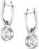 Image #2 - Montana Silversmiths Women's Lock and Key Crystal Earrings, Silver, hi-res