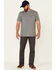 Ariat Men's Gray Rebar M7 Durastretch Made Tough Double Front Straight Leg Work Pants , Grey, hi-res