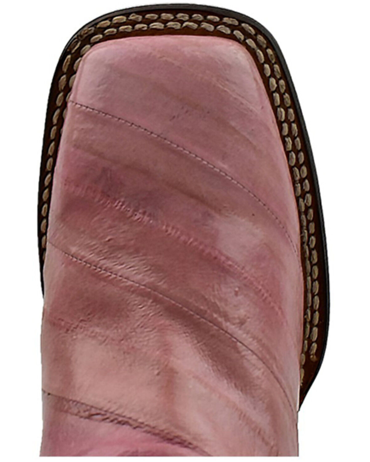 Image #6 - Dan Post Women's Eel Exotic Western Boots - Broad Square Toe, Pink, hi-res