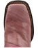 Image #6 - Dan Post Women's Eel Exotic Western Boots - Broad Square Toe , Pink, hi-res
