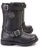 Image #2 - Milwaukee Leather Women's 11" Classic Engineer Motorcycle Boots - Round Toe, Black, hi-res