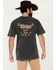 Image #1 - Changes Men's Coors Rodeo Bull Logo Short Sleeve Graphic T-Shirt , Black, hi-res