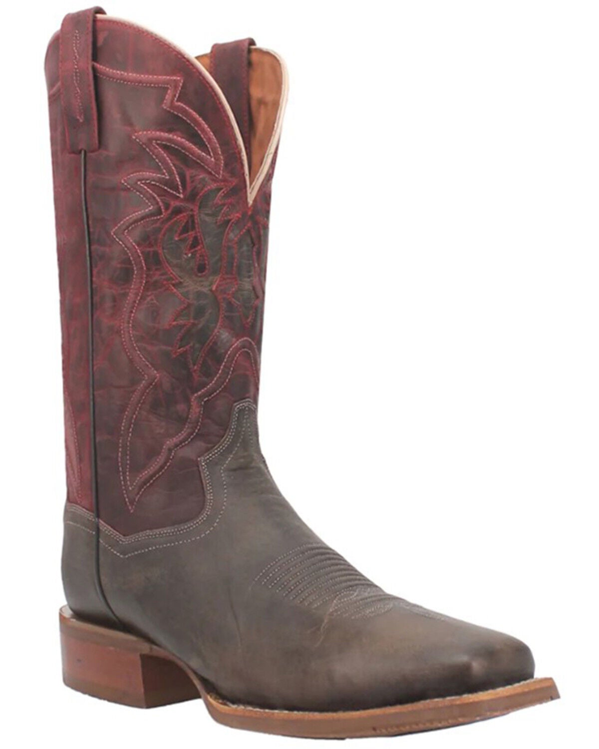 Image #1 - Dan Post Men's Jacob Performance Western Boots - Broad Square Toe, Chocolate, hi-res