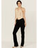 Image #1 - Rock & Roll Denim Women's High Rise Bootcut Stretch Denim Jeans, Black, hi-res