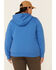 Carhartt Women's Clarksburg Zip-Front Hooded Work Sweatshirt - Plus, Medium Blue, hi-res