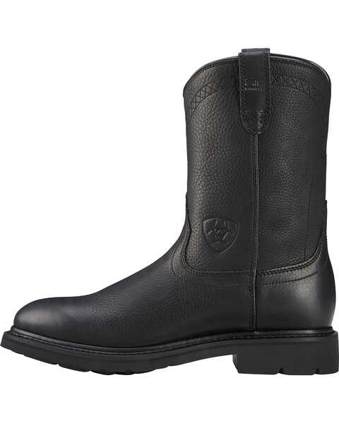 Image #3 - Ariat Men's Sierra Western Work Boots - Soft Toe, Black, hi-res