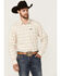 Image #1 - Kimes Ranch Men's Lucas Plaid Print Long Sleeve Button-Down Performance Western Shirt, Natural, hi-res