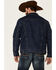 Wrangler Retro Men's Frontier Medium Wash Sherpa Lined Button Down Denim Jacket , Indigo, hi-res