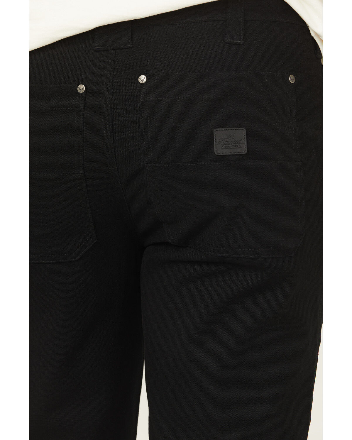 Image #4 - Thorogood Men's Canvas DWR Relaxed Straight Stretch Work Pants - Big, Black, hi-res