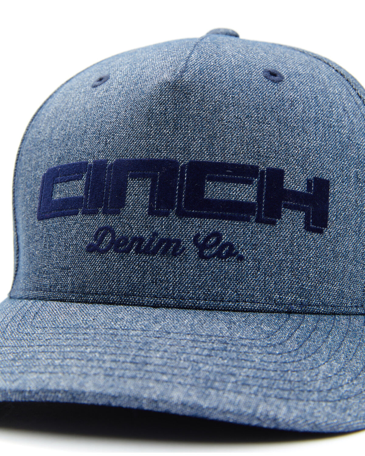 Image #2 - Cinch Men's Embroidered Logo Ball Cap, Navy, hi-res
