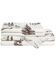 Image #2 - HiEnd Accents 200TC Cotton White Pine 4 Piece Sheet Set - Full Size, White, hi-res