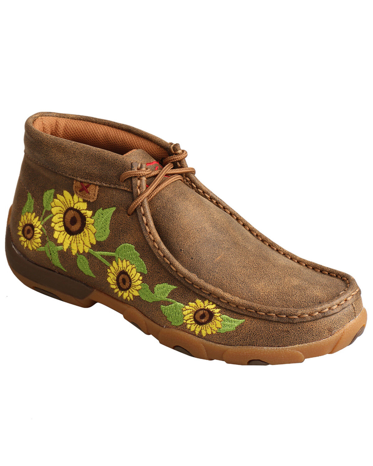 Twisted X Women's Sunflower Chukka Driving Shoes - Moc Toe Twisted X Women's Sunflower Chukka Driving Shoes - Moc Toe