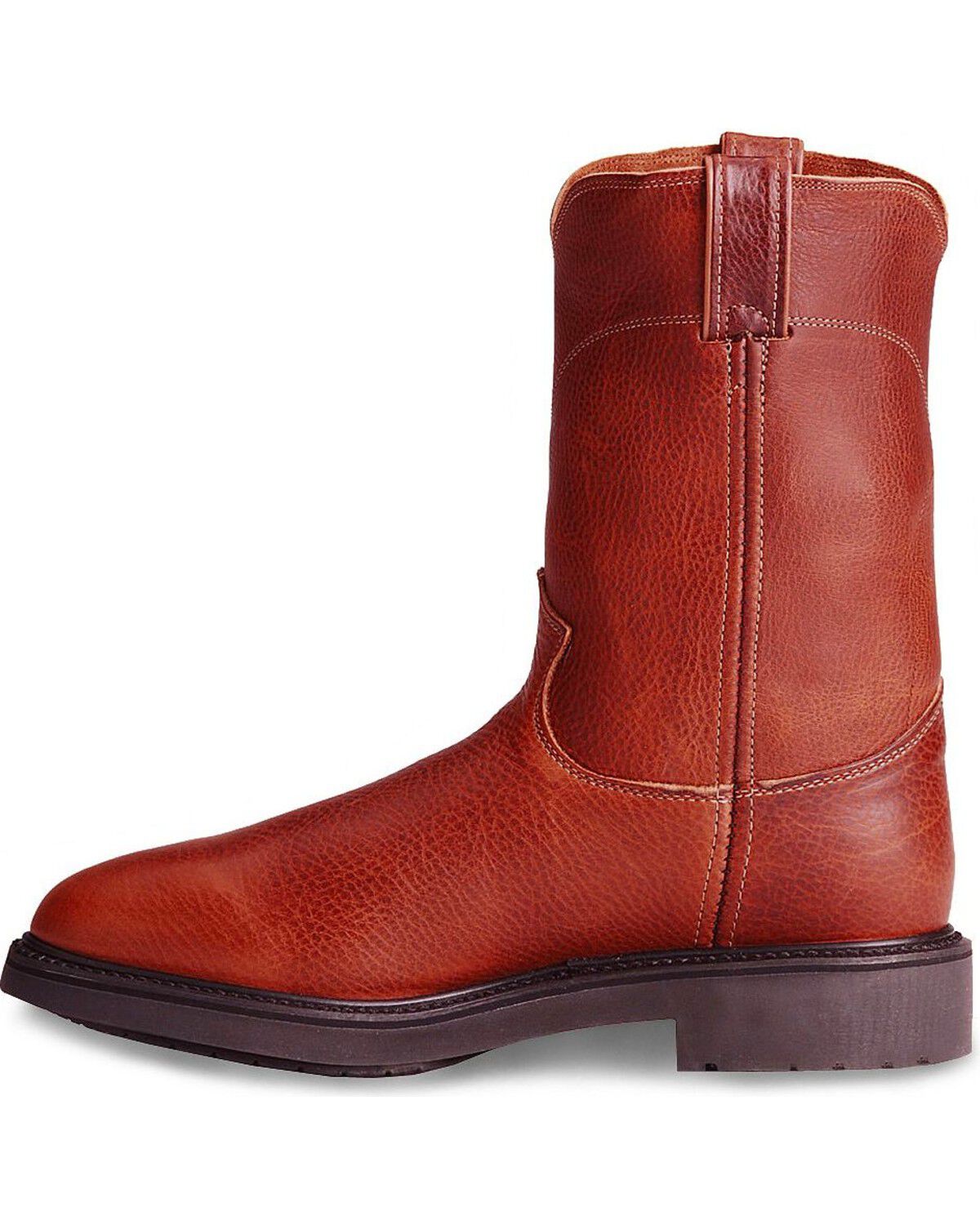 justin men's pull on work boots