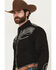 Image #2 - Rodeo Clothing Men's Embroidered Long Sleeve Snap Western Shirt, Black, hi-res