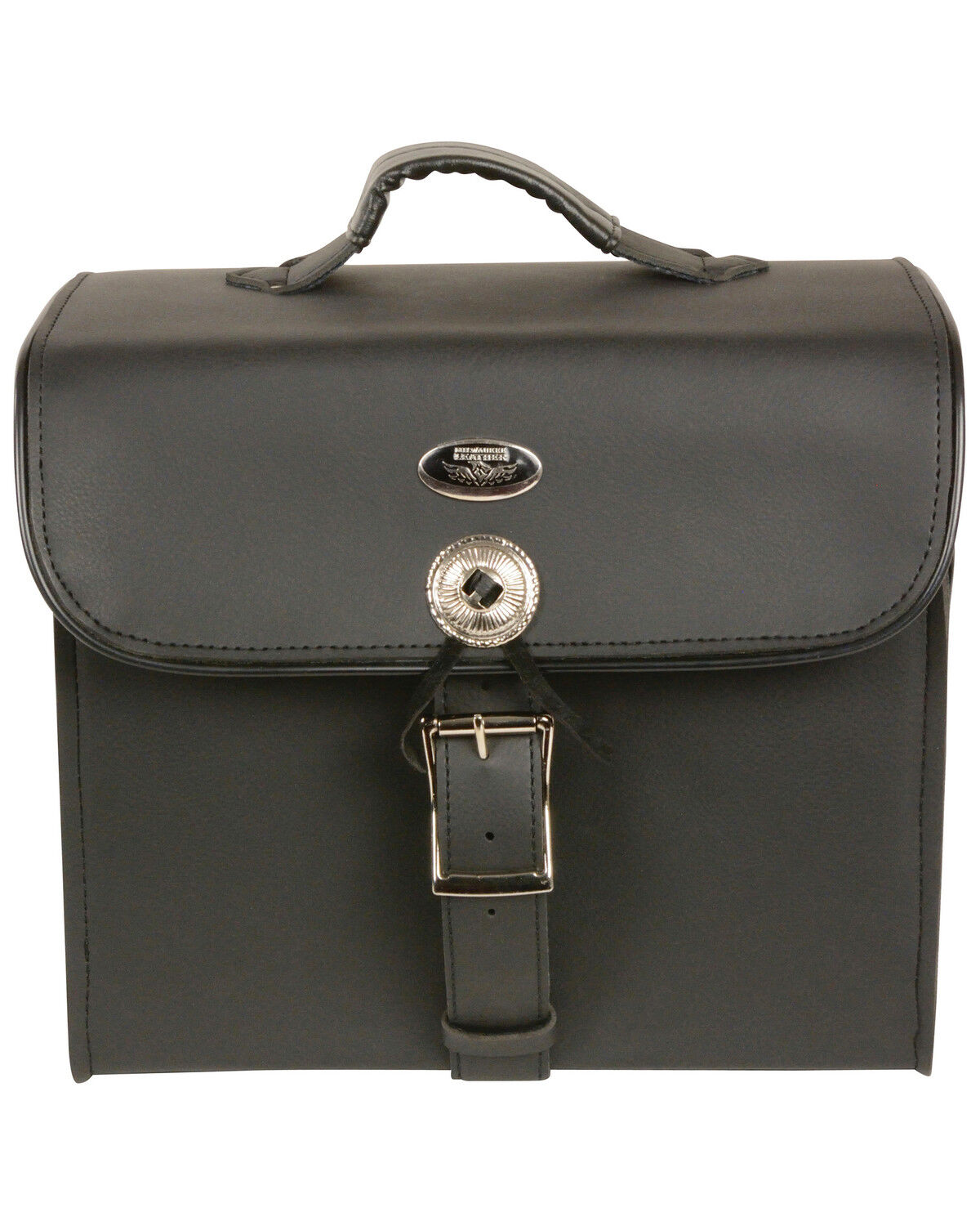 Image #2 - Milwaukee Leather Medium PVC Sissy Bar Carry Bag, Black, hi-res