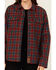 Image #3 - Lucky Brand Workwear Women's Hunter Plaid Print Long Sleeve Button-Down Flannel Shirt, Red, hi-res