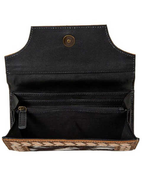 Image #3 - Myra Bag Women's Glenrose Stitch Accent Wallet , Brown, hi-res