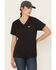 Image #3 - Ariat Women's Rebar Workman Rose Short Sleeve Graphic Work Tee, Black, hi-res