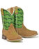 Image #1 - Tin Haul Boys' Geo 3D Western Boots - Square Toe, Brown, hi-res