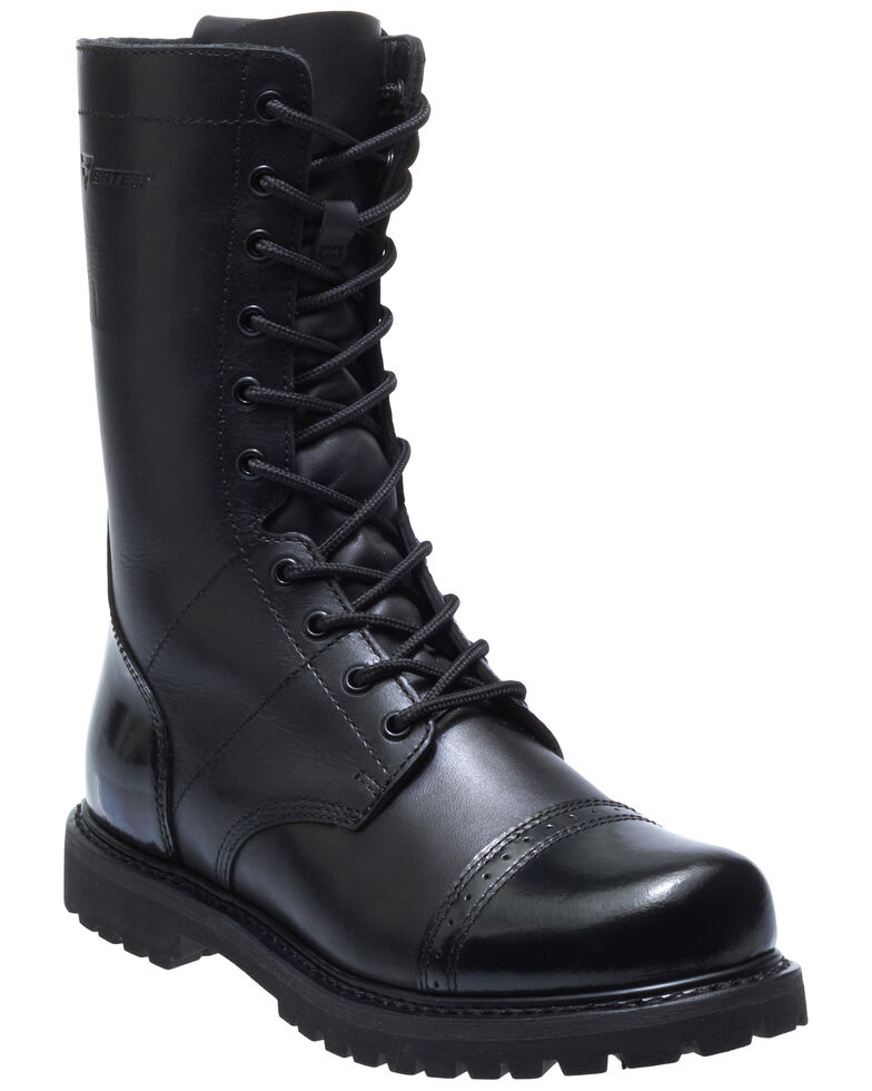 Bates Men's Paratrooper Work Boots - Soft Toe, Black, hi-res