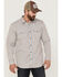 Image #1 - Moonshine Spirit Men's Kingston Stripe Snap Western Shirt, Grey, hi-res