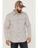 Moonshine Spirit Men's Kingston Stripe Snap Western Shirt , Grey, hi-res