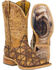 Image #1 - Tin Haul Women's Conquer the World Western Boots - Broad Square Toe , Tan, hi-res