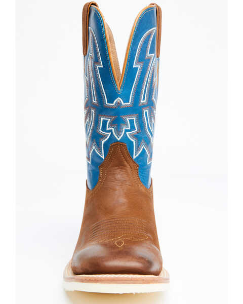 Image #4 - RANK 45® Men's Clements Western Performance Boots - Broad Square Toe, Tan, hi-res