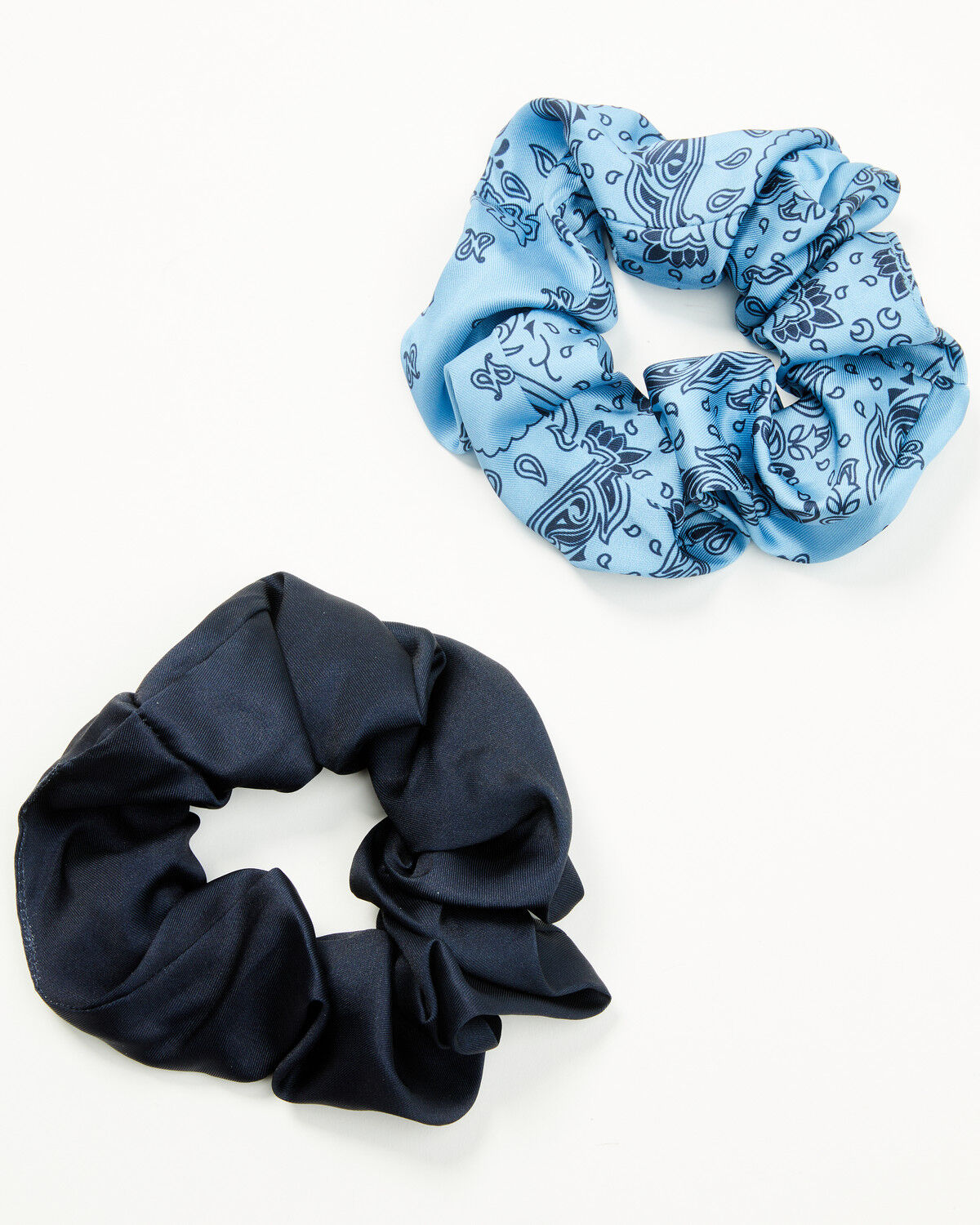 Image #4 - Idyllwind Women's Bellshire Oversized Scrunchies - 2 Piece, Light Blue, hi-res