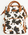 Image #2 - Wrangler Women's Cow Print Backpack, Brown, hi-res