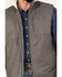 Image #3 - Cowboy Hardware Men's Heavy Twill Concealed Carry Sherpa Collar Vest , Charcoal, hi-res