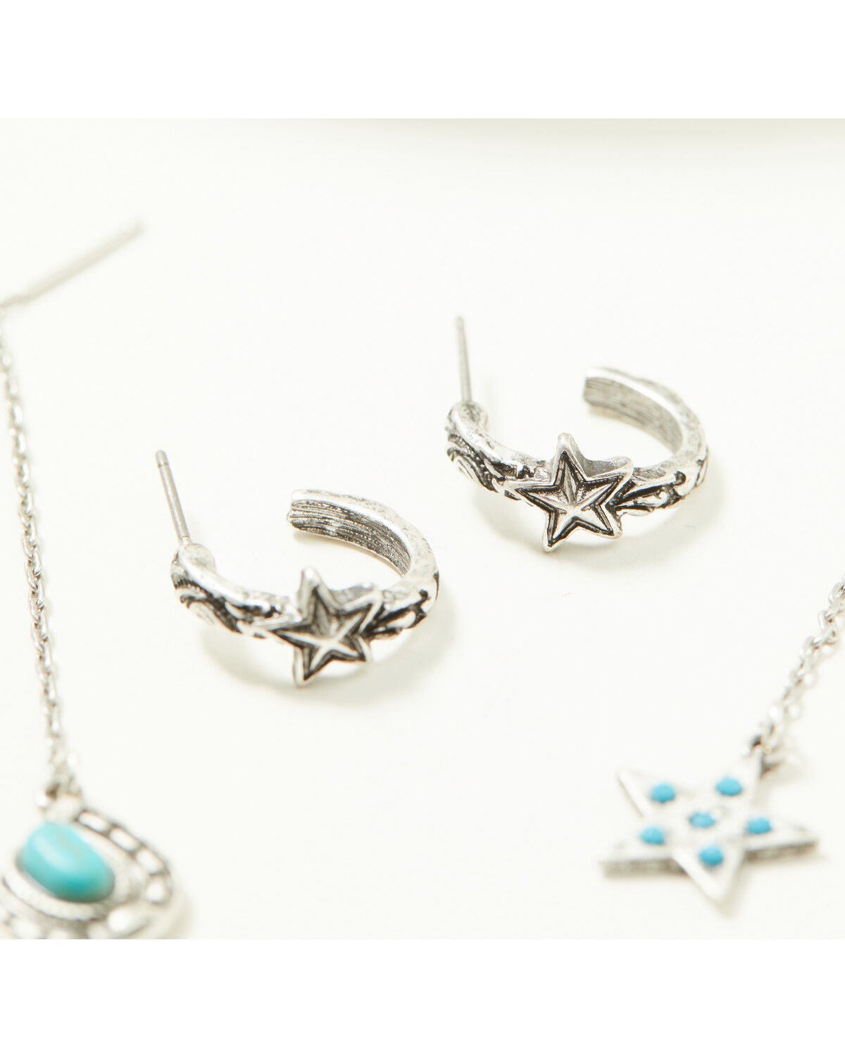 Image #3 - Idyllwind Women's Keller Threader Charms Earring Set - 5 Piece, Silver, hi-res