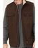 Image #3 - Hawx Men's Weathered Sherpa Lined Work Vest, Dark Brown, hi-res