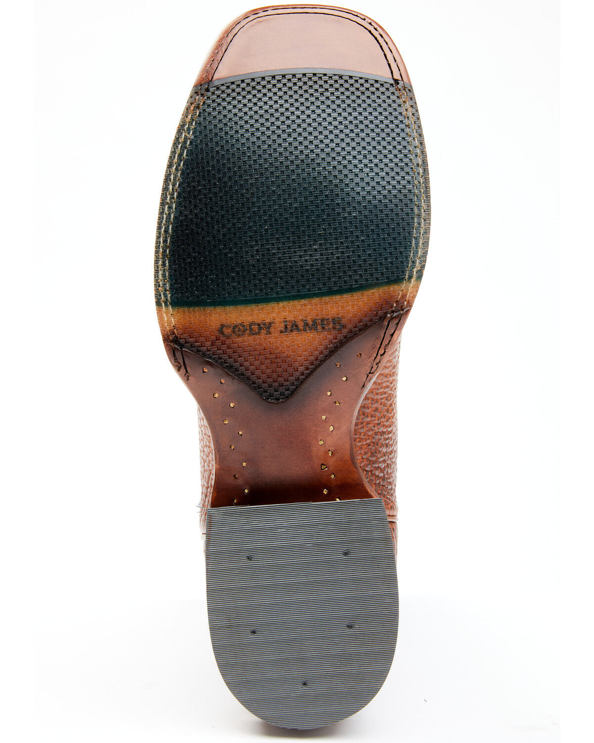 Image #7 - Cody James Men's Whiskey Blues Western Performance Boots - Broad Square Toe, Blue, hi-res
